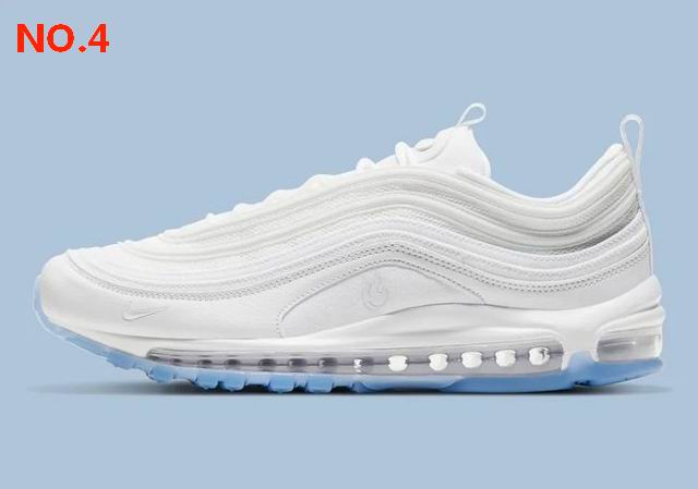 Nike Air Max 97 Men Shoes White Blue;